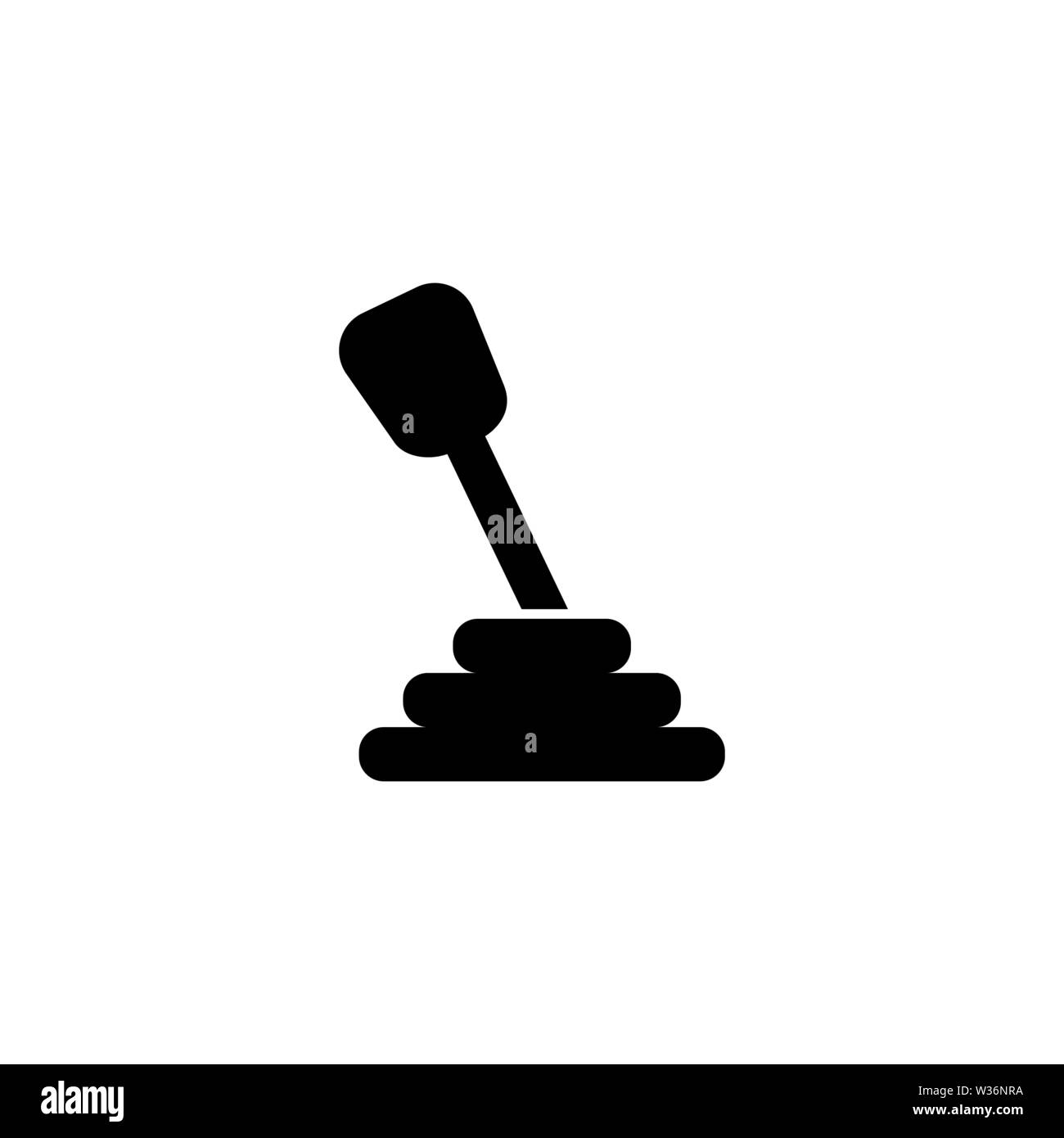 Manuale Trasmissione Auto icona vettore. Semplice piatto simbolo su sfondo bianco Illustrazione Vettoriale