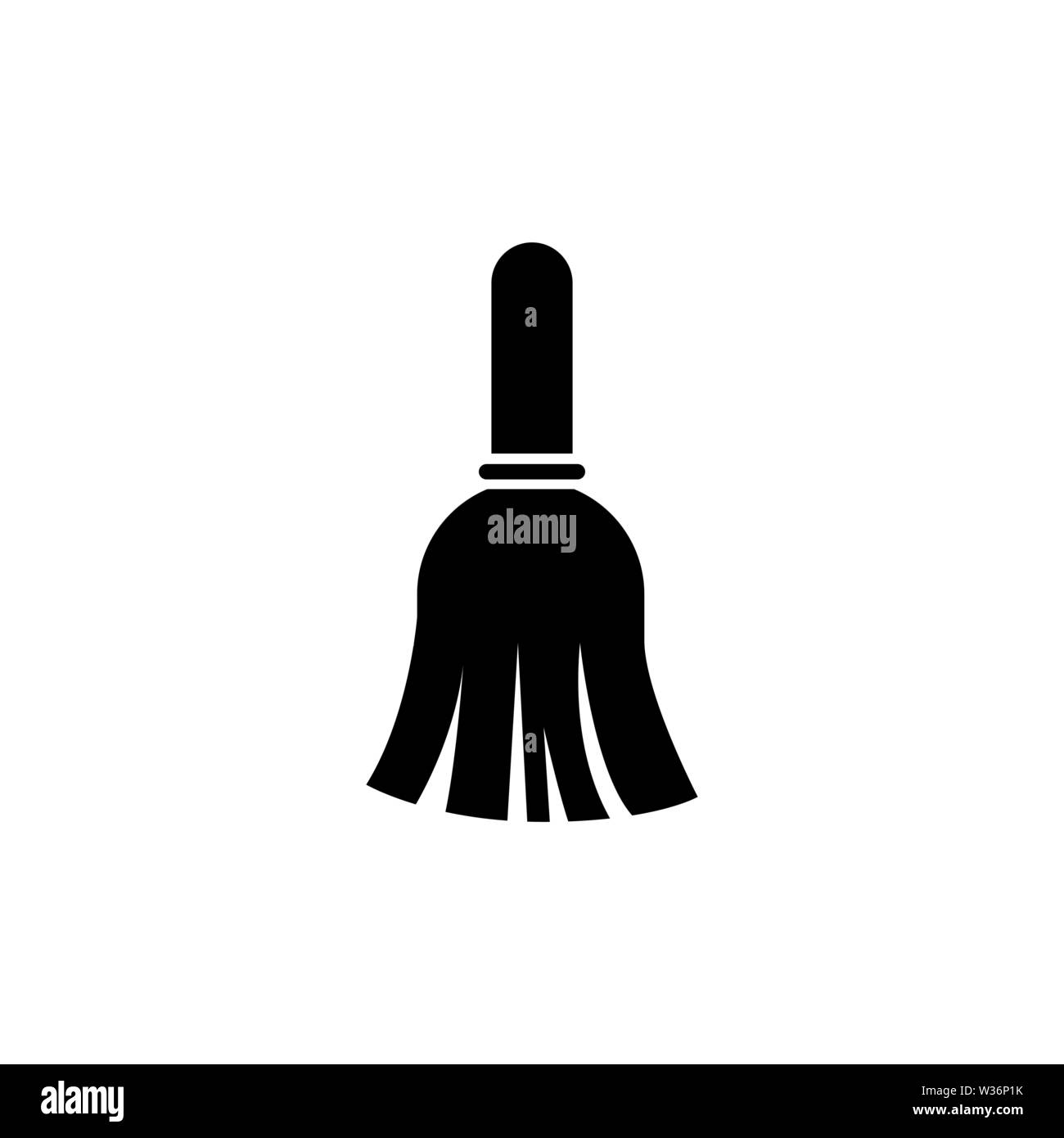 Spazzola da cucina. Piatto icona Vettore. Semplice simbolo nero su sfondo bianco Illustrazione Vettoriale