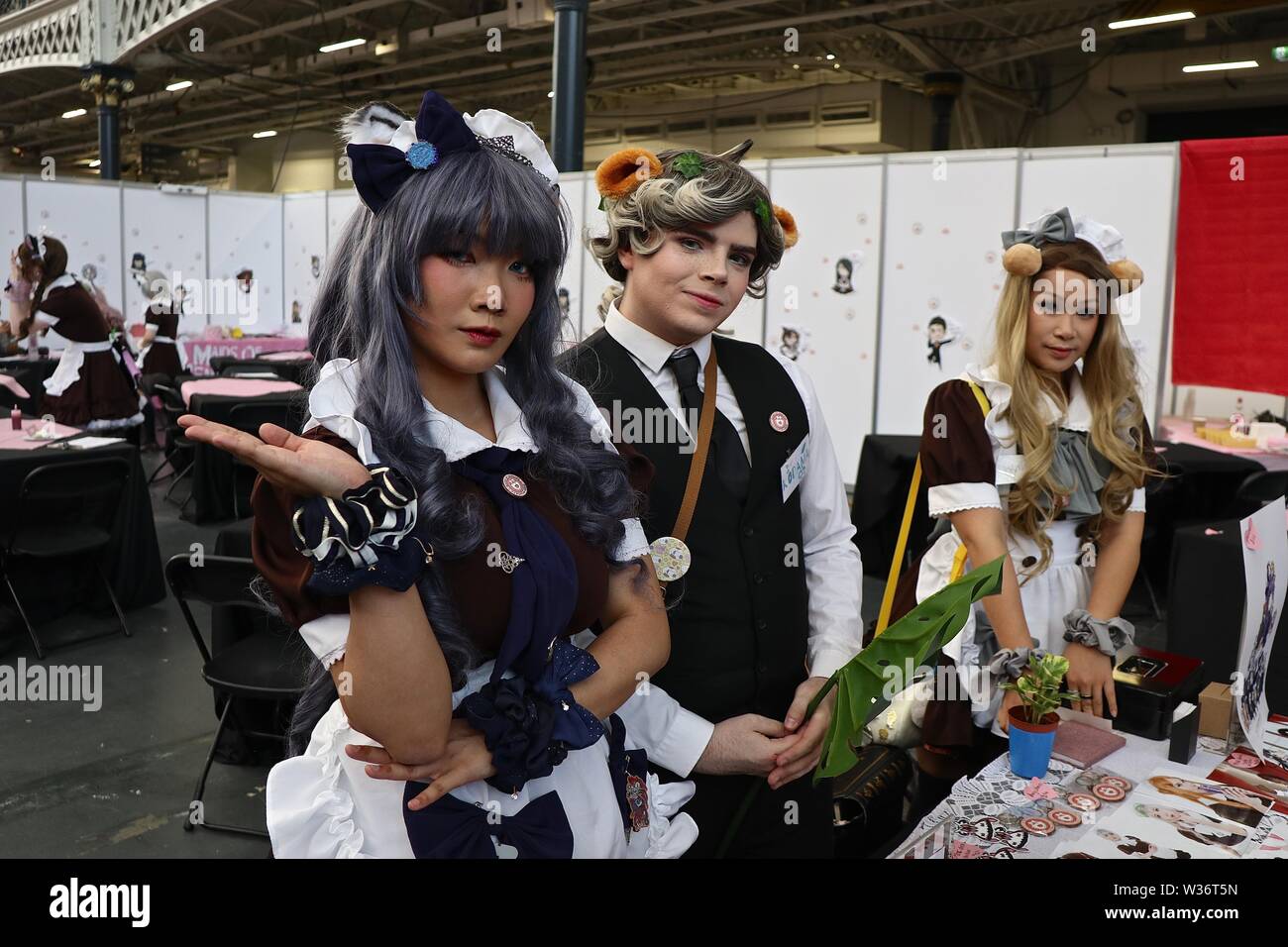 HYPER GIAPPONE 2019 Olympia Grand Hall ,Giappone Cultura ,Cosplay,Culturebest tradizionale del Giappone evento alimentari giapponesi con bande dal vivo 12 ,13,14 Luglio 2019, Olympia , London REGNO UNITO Foto Stock