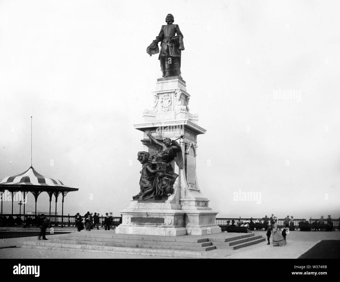 Samuel de Champlain monumento, Quebec, Canada Foto Stock