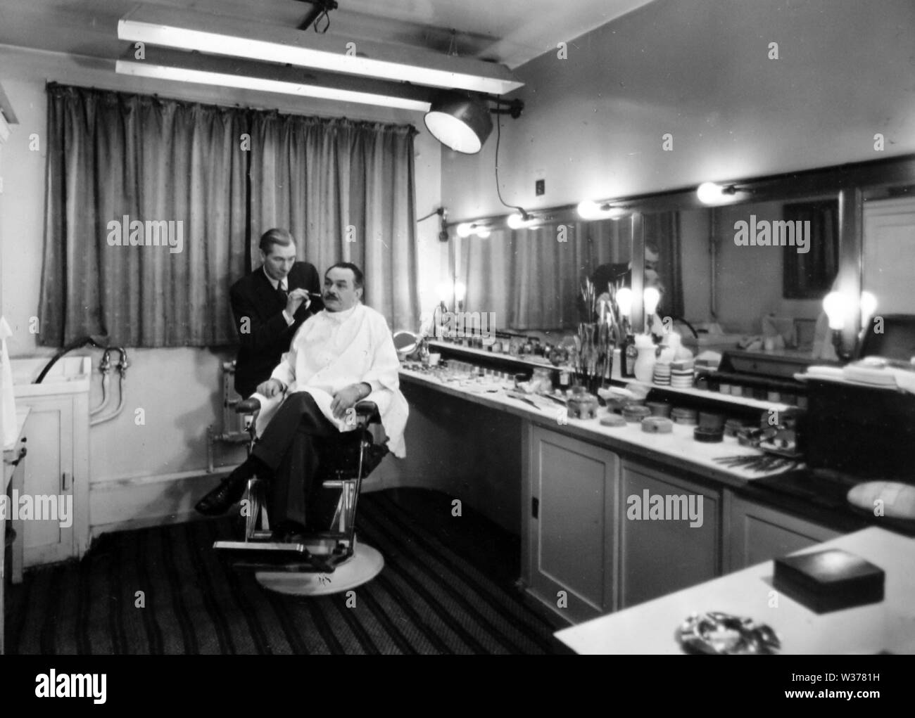 Edward G Robinson nel make-up a Ealing Studios 1940s Foto Stock