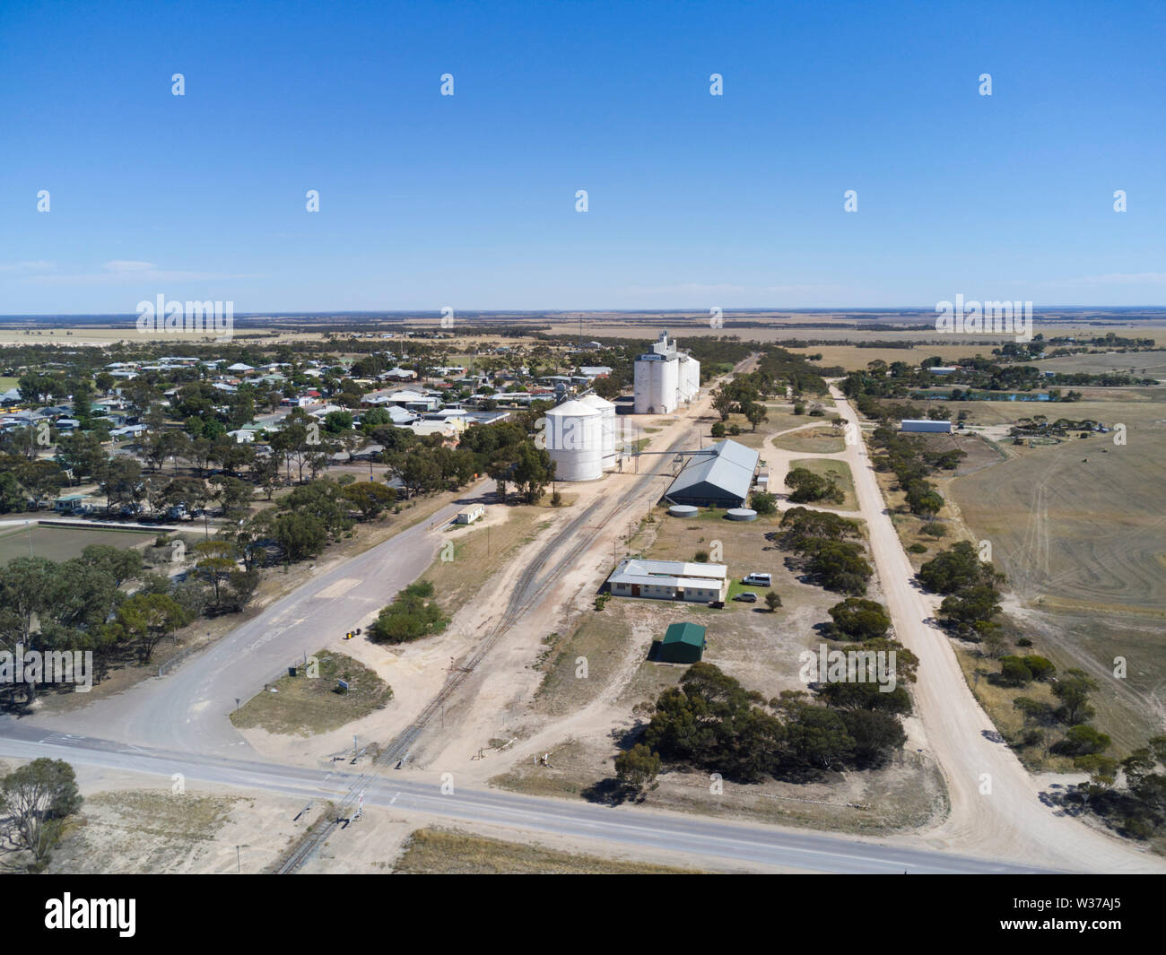 Antenna del servizio agricolo comune serratura sulla penisola di Eyre South Australia. Foto Stock