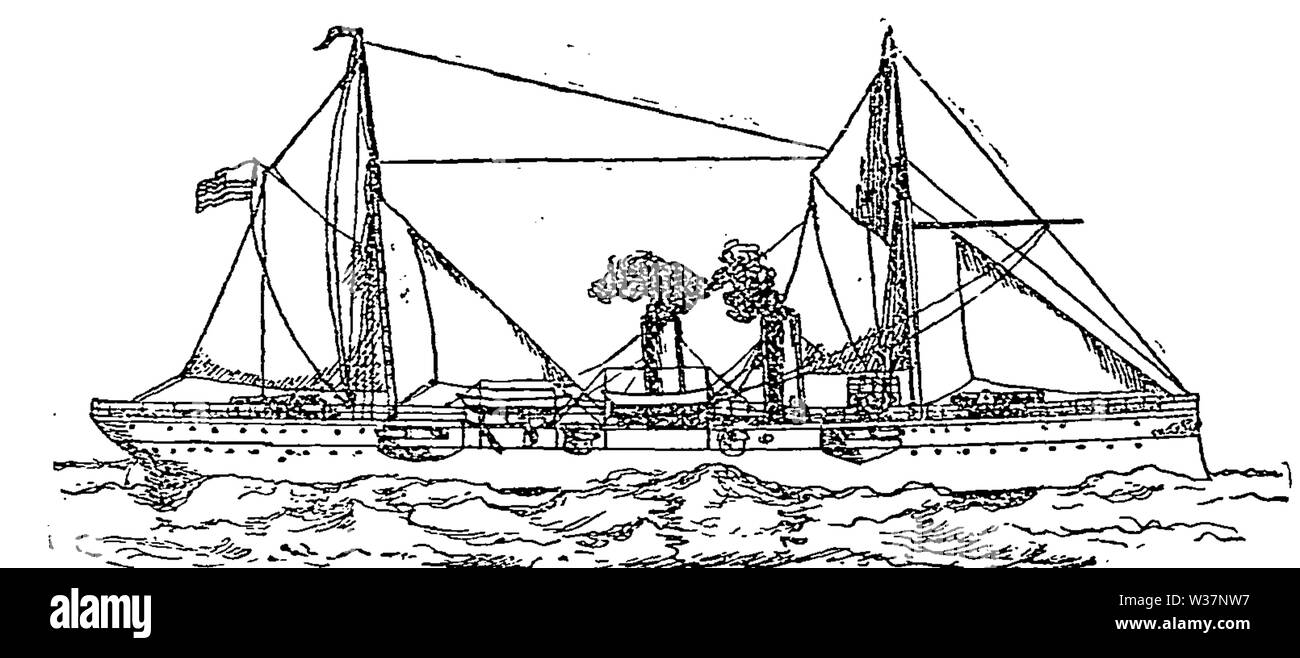 La Nave da Guerra Detroit Foto Stock