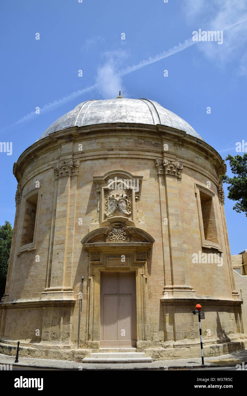 Sarria Chiesa, La Valletta, Malta, Europa Foto Stock