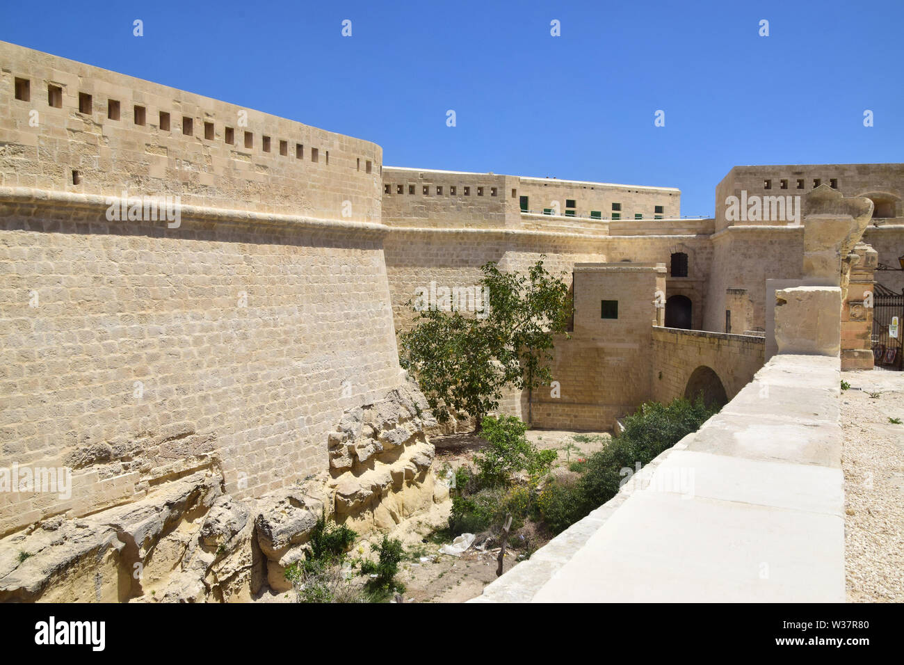 Il Forte Sant'Elmo a La Valletta, Malta, Europa Foto Stock