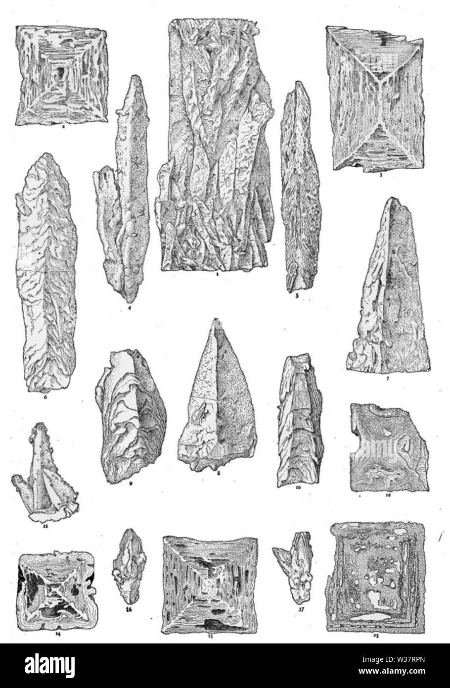 Thinolite schizzi Foto Stock