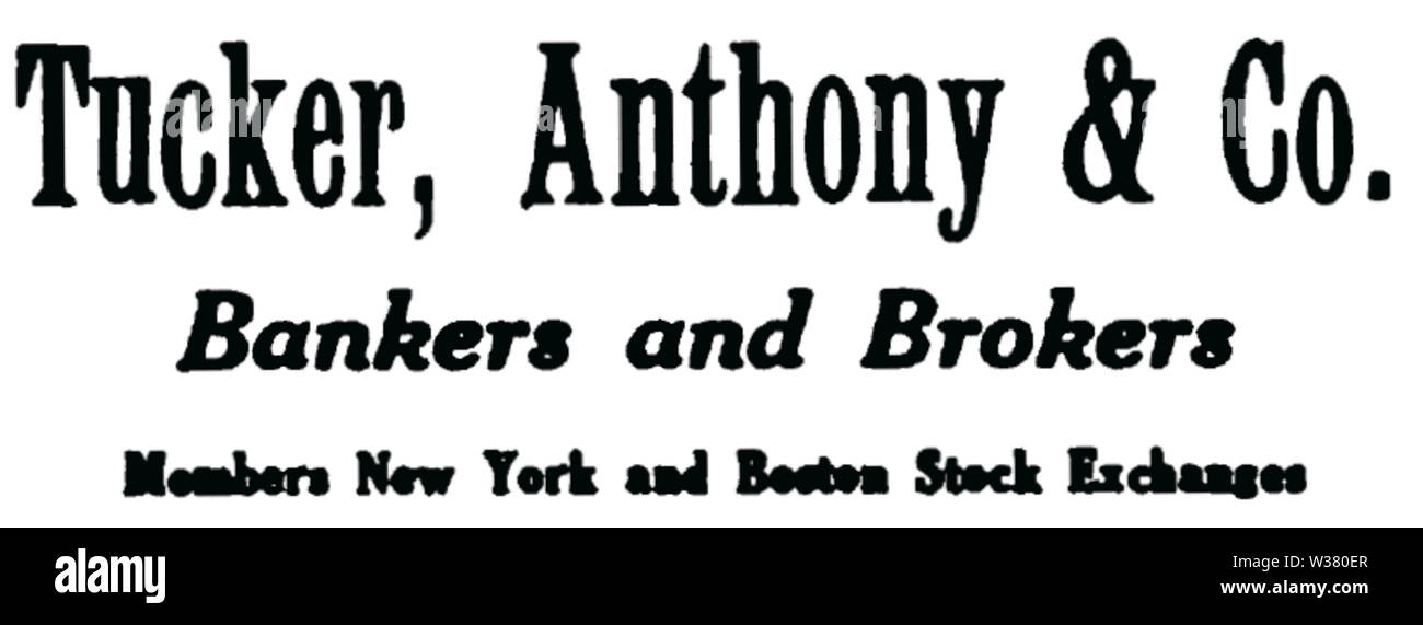 Tucker Anthony 1910 Foto Stock