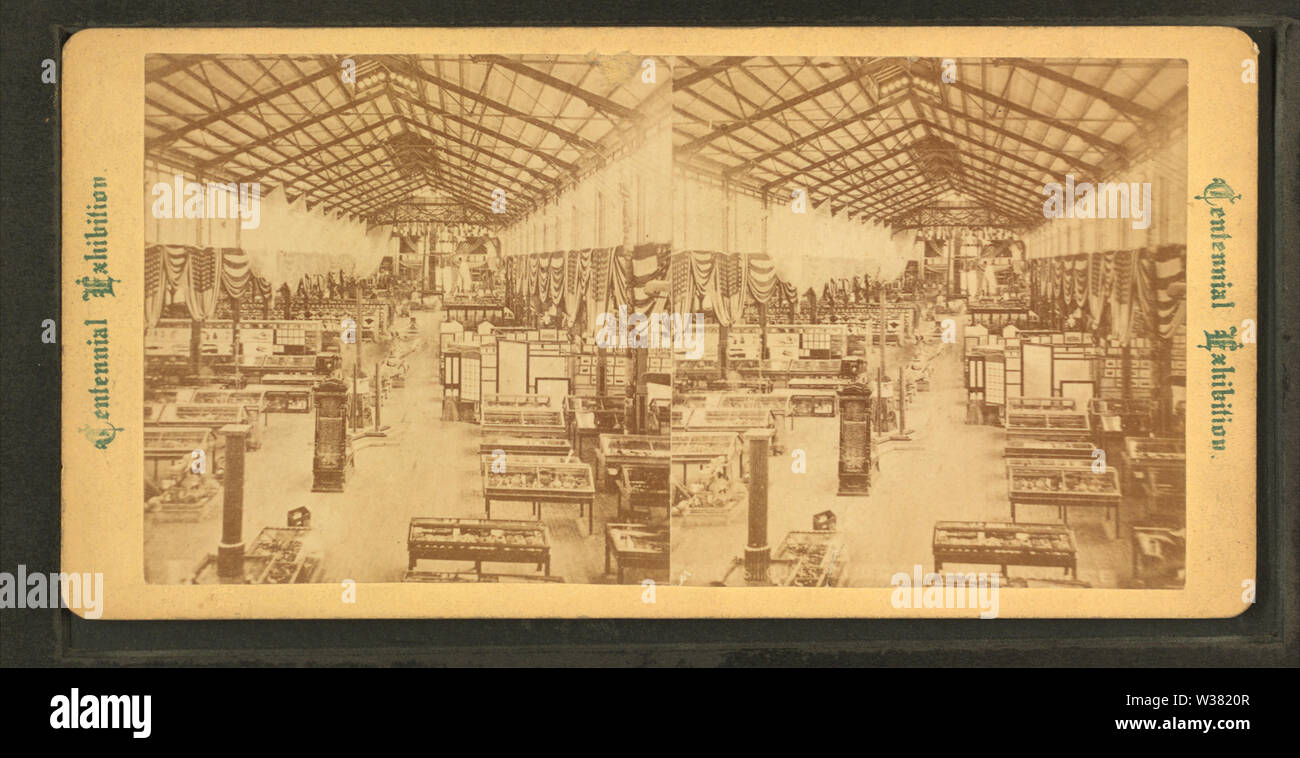 Noi Gov't edificio, viale principale, cercando e da Robert N Dennis raccolta di vista stereoscopica Foto Stock