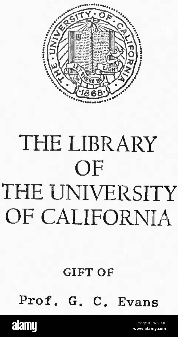 Università di California tenuta in adesivo della libreria Foto Stock