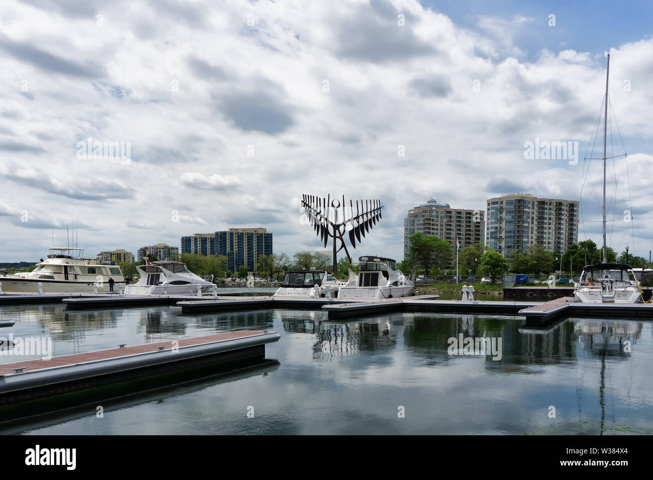 Canada Ontario Barrie a giugno 2019, Marina Kempenfelt Bay Yacht Club Foto Stock