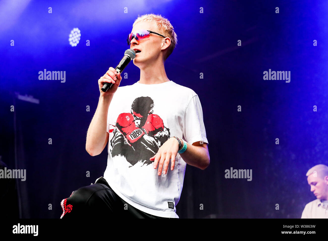 Giugno 23, 2019 - Reykjavâ€™k, Islanda - Musica rap artista STURLA ATLAS compie durante il quinto segreto Solstice Festival in Laugadalur, Reykjavâ€™k, Islanda detenute da giugno 21-23, 2019...segreto Solstice, situato appena al di fuori di Reykjavik, Islanda, coerentemente vanta una lineup che è così diversificato e distintivo come il festival nei dintorni. Presentazione di alcuni dei più grandi del mondo di artisti contemporanei, amati musicisti di culto nonché fresco talento locale la festa continua per tutta la notte con un piccolo aiuto da parte del sole di mezzanotte che è quasi sempre presente per tutta l'estate equinox. Foto Stock