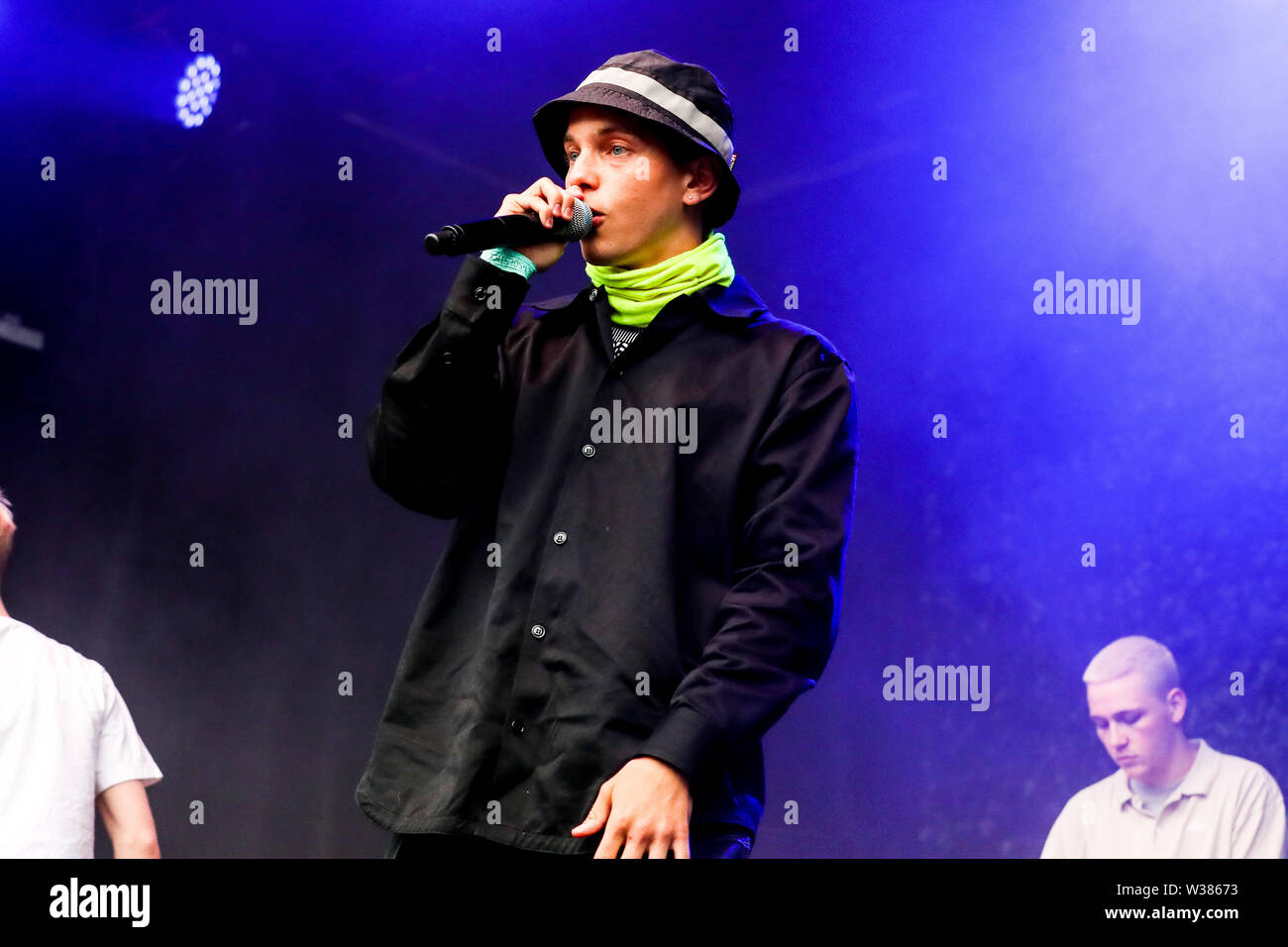 Giugno 23, 2019 - Reykjavâ€™k, Islanda - Musica rap artista STURLA ATLAS compie durante il quinto segreto Solstice Festival in Laugadalur, Reykjavâ€™k, Islanda detenute da giugno 21-23, 2019...segreto Solstice, situato appena al di fuori di Reykjavik, Islanda, coerentemente vanta una lineup che è così diversificato e distintivo come il festival nei dintorni. Presentazione di alcuni dei più grandi del mondo di artisti contemporanei, amati musicisti di culto nonché fresco talento locale la festa continua per tutta la notte con un piccolo aiuto da parte del sole di mezzanotte che è quasi sempre presente per tutta l'estate equinox. Foto Stock