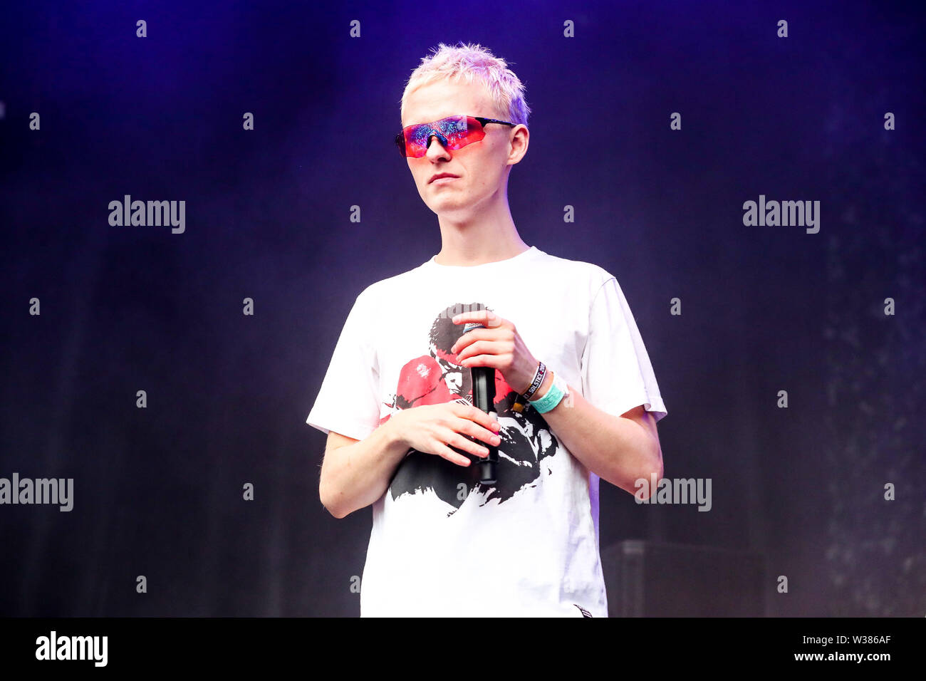Giugno 23, 2019 - Reykjavâ€™k, Islanda - Musica rap artista STURLA ATLAS compie durante il quinto segreto Solstice Festival in Laugadalur, Reykjavâ€™k, Islanda detenute da giugno 21-23, 2019...segreto Solstice, situato appena al di fuori di Reykjavik, Islanda, coerentemente vanta una lineup che è così diversificato e distintivo come il festival nei dintorni. Presentazione di alcuni dei più grandi del mondo di artisti contemporanei, amati musicisti di culto nonché fresco talento locale la festa continua per tutta la notte con un piccolo aiuto da parte del sole di mezzanotte che è quasi sempre presente per tutta l'estate equinox. Foto Stock