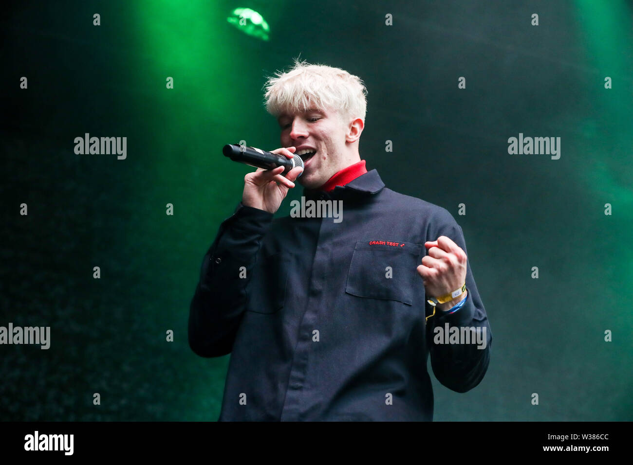 Giugno 23, 2019 - Reykjavâ€™k, Islanda - Musica rap artista STURLA ATLAS compie durante il quinto segreto Solstice Festival in Laugadalur, Reykjavâ€™k, Islanda detenute da giugno 21-23, 2019...segreto Solstice, situato appena al di fuori di Reykjavik, Islanda, coerentemente vanta una lineup che è così diversificato e distintivo come il festival nei dintorni. Presentazione di alcuni dei più grandi del mondo di artisti contemporanei, amati musicisti di culto nonché fresco talento locale la festa continua per tutta la notte con un piccolo aiuto da parte del sole di mezzanotte che è quasi sempre presente per tutta l'estate equinox. Foto Stock