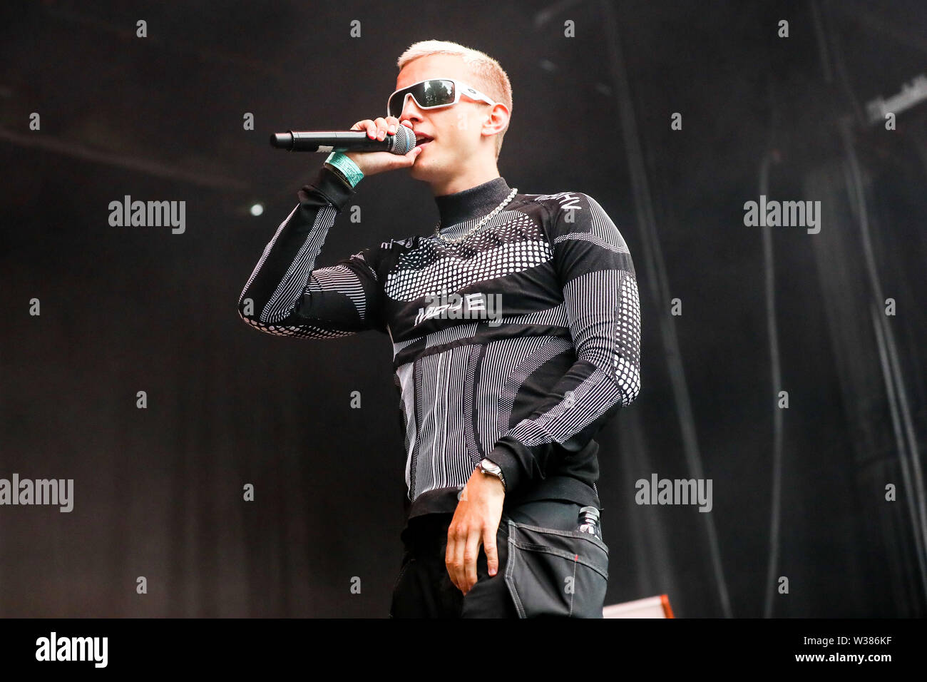 Giugno 23, 2019 - Reykjavâ€™k, Islanda - Musica rap artista STURLA ATLAS compie durante il quinto segreto Solstice Festival in Laugadalur, Reykjavâ€™k, Islanda detenute da giugno 21-23, 2019...segreto Solstice, situato appena al di fuori di Reykjavik, Islanda, coerentemente vanta una lineup che è così diversificato e distintivo come il festival nei dintorni. Presentazione di alcuni dei più grandi del mondo di artisti contemporanei, amati musicisti di culto nonché fresco talento locale la festa continua per tutta la notte con un piccolo aiuto da parte del sole di mezzanotte che è quasi sempre presente per tutta l'estate equinox. Foto Stock