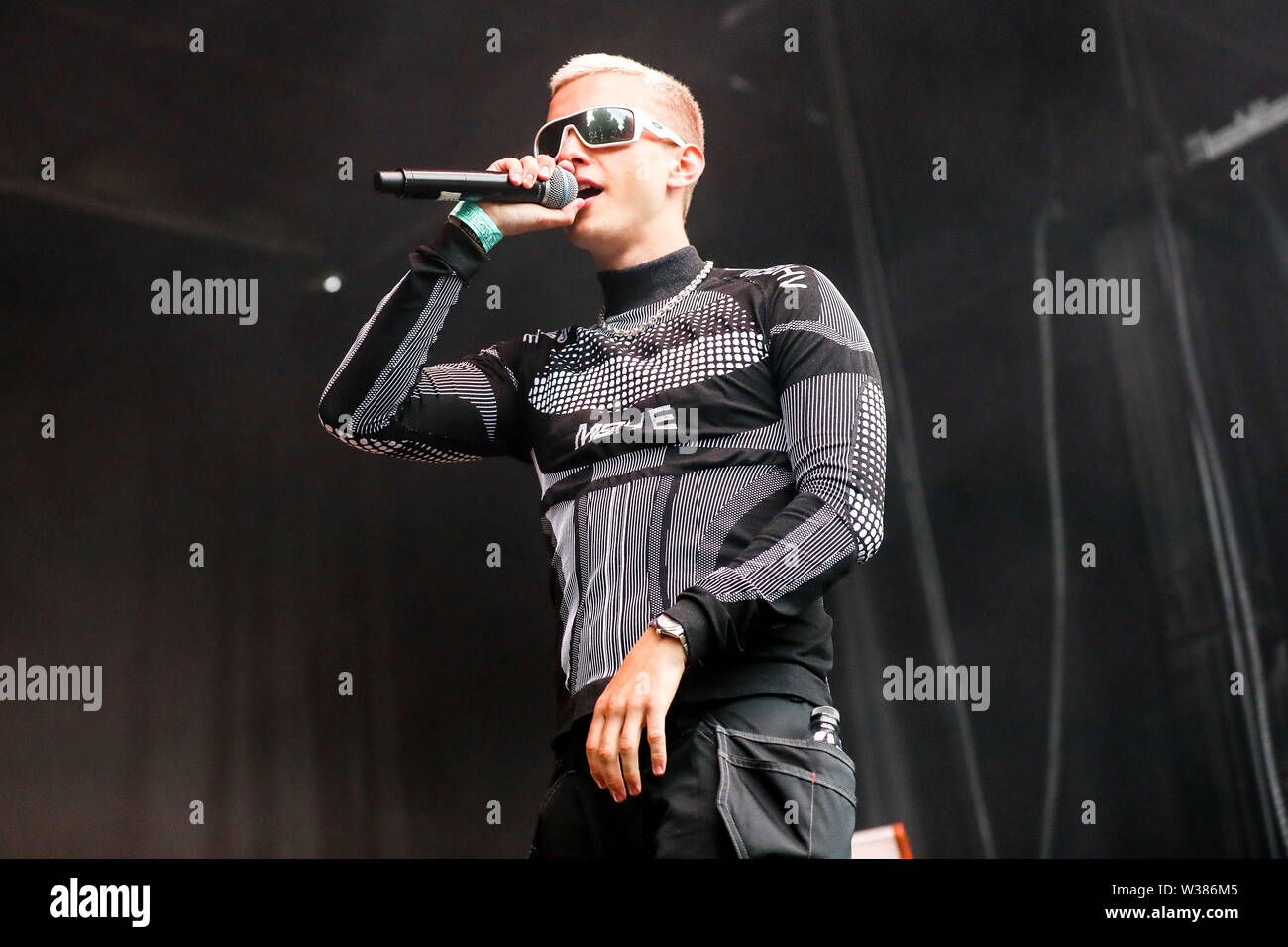 Giugno 23, 2019 - Reykjavâ€™k, Islanda - Musica rap artista STURLA ATLAS compie durante il quinto segreto Solstice Festival in Laugadalur, Reykjavâ€™k, Islanda detenute da giugno 21-23, 2019...segreto Solstice, situato appena al di fuori di Reykjavik, Islanda, coerentemente vanta una lineup che è così diversificato e distintivo come il festival nei dintorni. Presentazione di alcuni dei più grandi del mondo di artisti contemporanei, amati musicisti di culto nonché fresco talento locale la festa continua per tutta la notte con un piccolo aiuto da parte del sole di mezzanotte che è quasi sempre presente per tutta l'estate equinox. Foto Stock