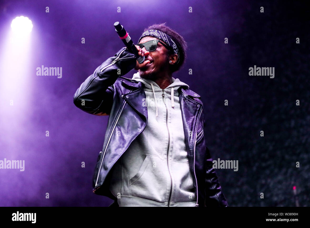 Giugno 23, 2019 - Reykjavâ€™k, Islanda - Musica rap artista DILLON HARPER compie durante il quinto segreto Solstice Festival in Laugadalur, Reykjavâ€™k, Islanda detenute da giugno 21-23, 2019...segreto Solstice, situato appena al di fuori di Reykjavik, Islanda, coerentemente vanta una lineup che è così diversificato e distintivo come il festival nei dintorni. Presentazione di alcuni dei più grandi del mondo di artisti contemporanei, amati musicisti di culto nonché fresco talento locale la festa continua per tutta la notte con un piccolo aiuto da parte del sole di mezzanotte che è quasi sempre presente per tutta l'estate equinox. Foto Stock