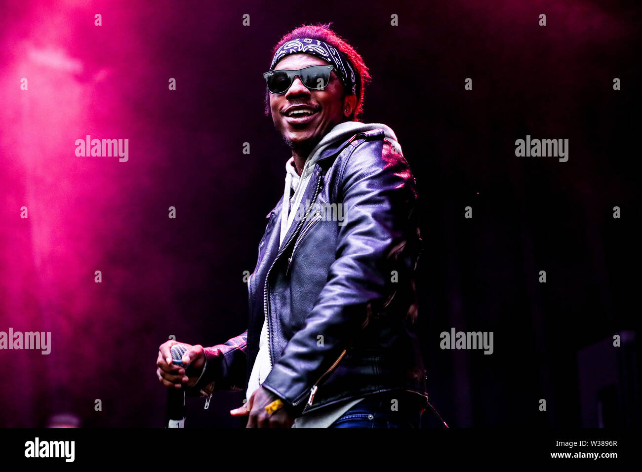 Giugno 23, 2019 - Reykjavâ€™k, Islanda - Musica rap artista DILLON HARPER compie durante il quinto segreto Solstice Festival in Laugadalur, Reykjavâ€™k, Islanda detenute da giugno 21-23, 2019...segreto Solstice, situato appena al di fuori di Reykjavik, Islanda, coerentemente vanta una lineup che è così diversificato e distintivo come il festival nei dintorni. Presentazione di alcuni dei più grandi del mondo di artisti contemporanei, amati musicisti di culto nonché fresco talento locale la festa continua per tutta la notte con un piccolo aiuto da parte del sole di mezzanotte che è quasi sempre presente per tutta l'estate equinox. Foto Stock