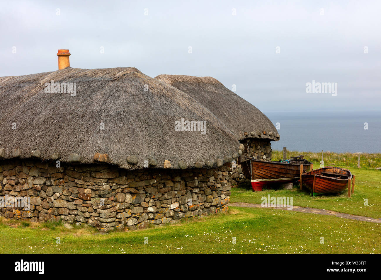 Skye Museo di Vita sull'isola, Kilmuir, Isola di Skye, Scotland, Regno Unito Foto Stock