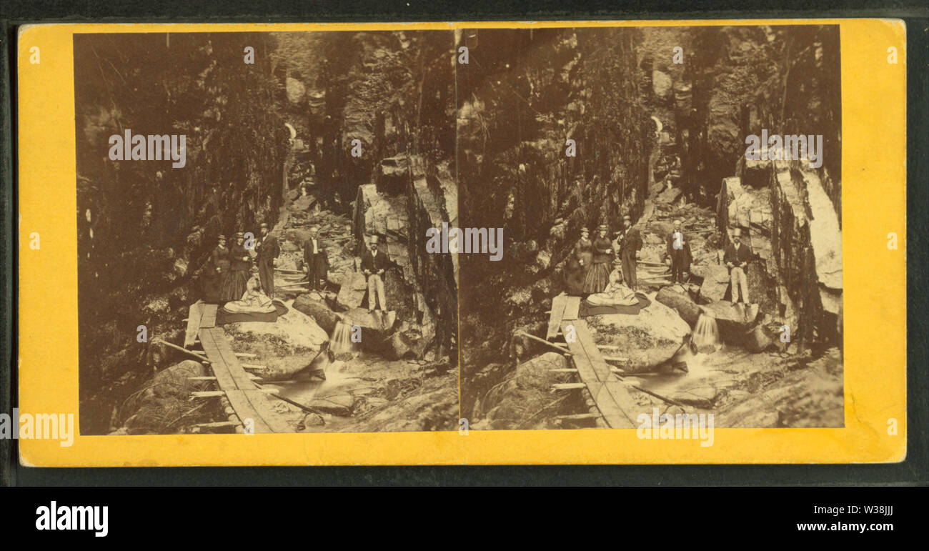 Visitatori presso il Flume, 1867, da H S Fifield Foto Stock