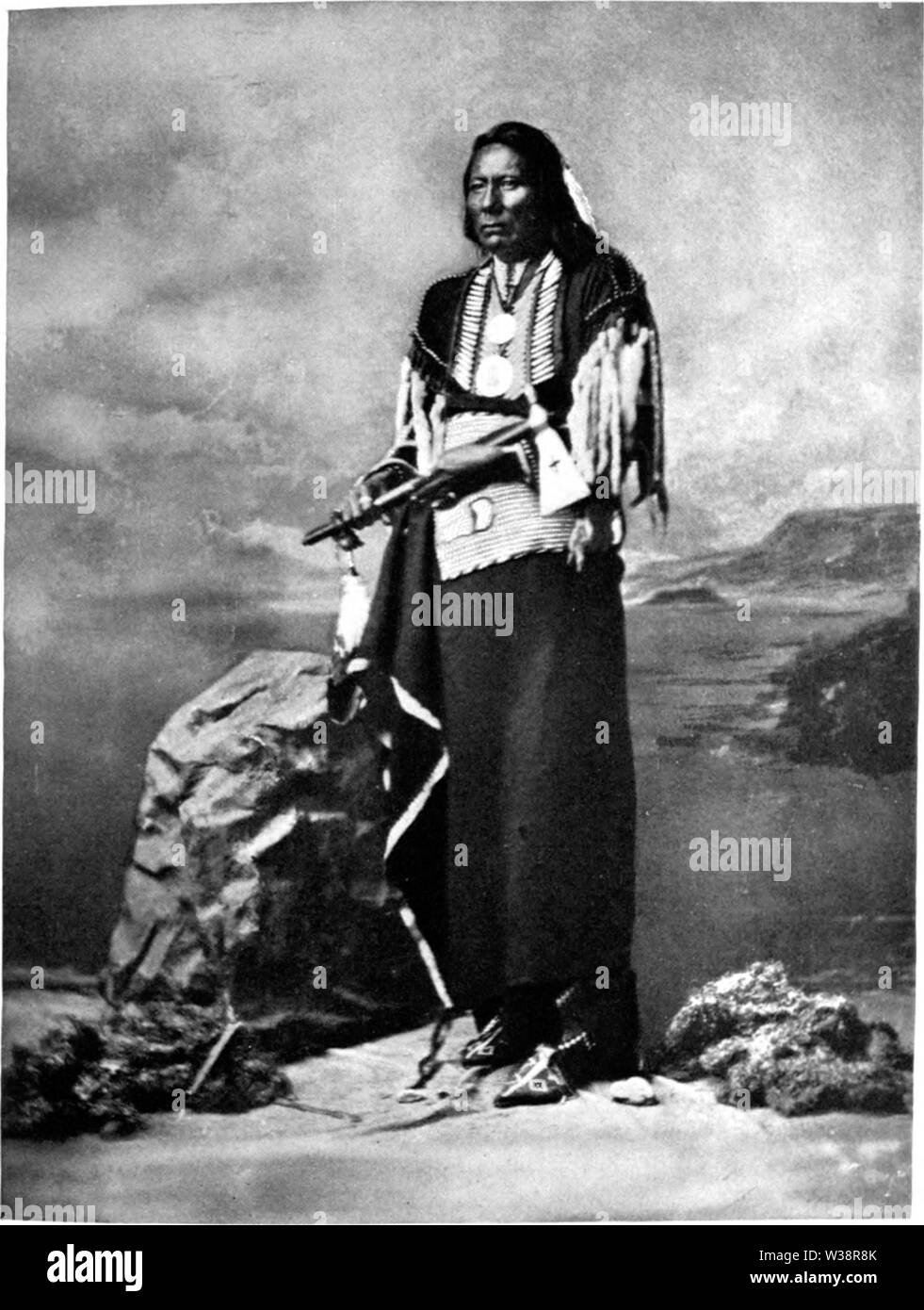 Bianco Aquila, Capo Testa del Poncas, 1877 Foto Stock