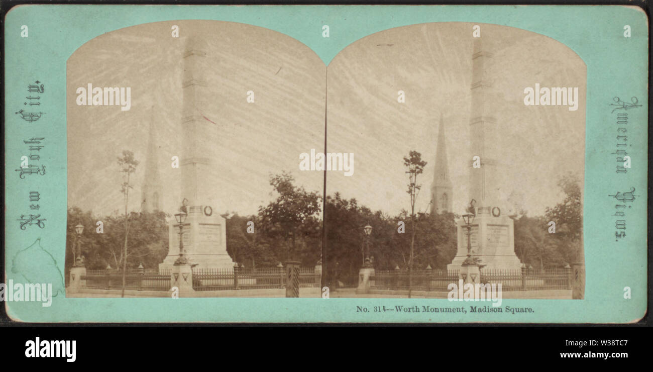 William Jenkins che vale la pena un monumento da Robert N Dennis raccolta di vista stereoscopica Foto Stock