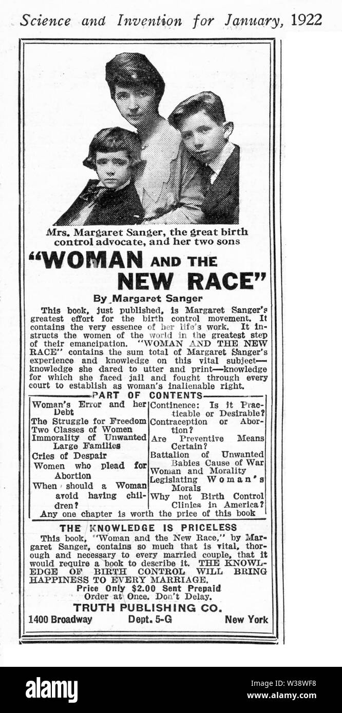 La donna e la nuova gara Foto Stock