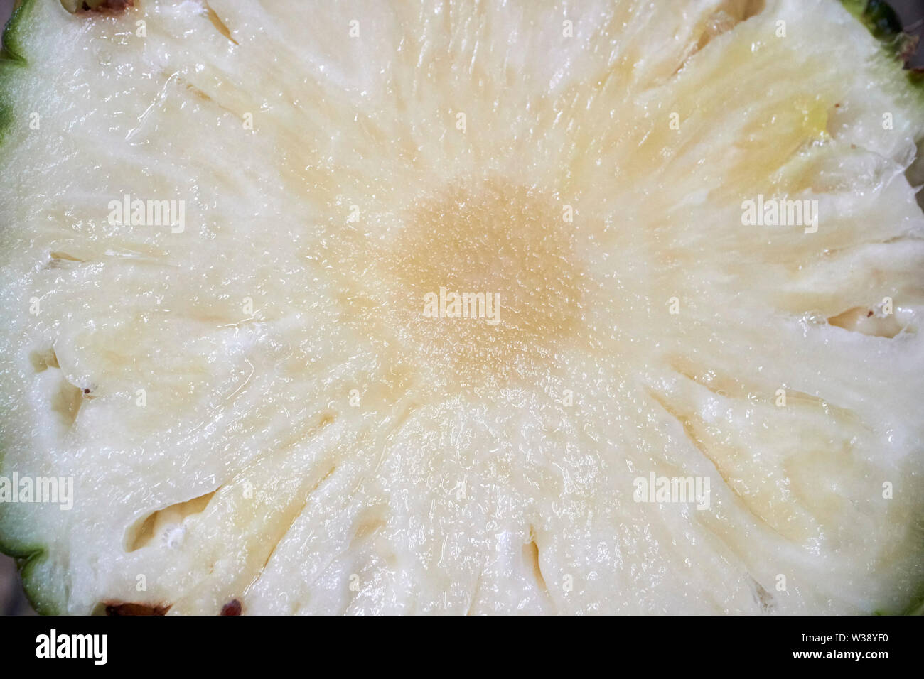 Fresca di ananas a fette dettaglio USA Stati Uniti d'America Foto Stock