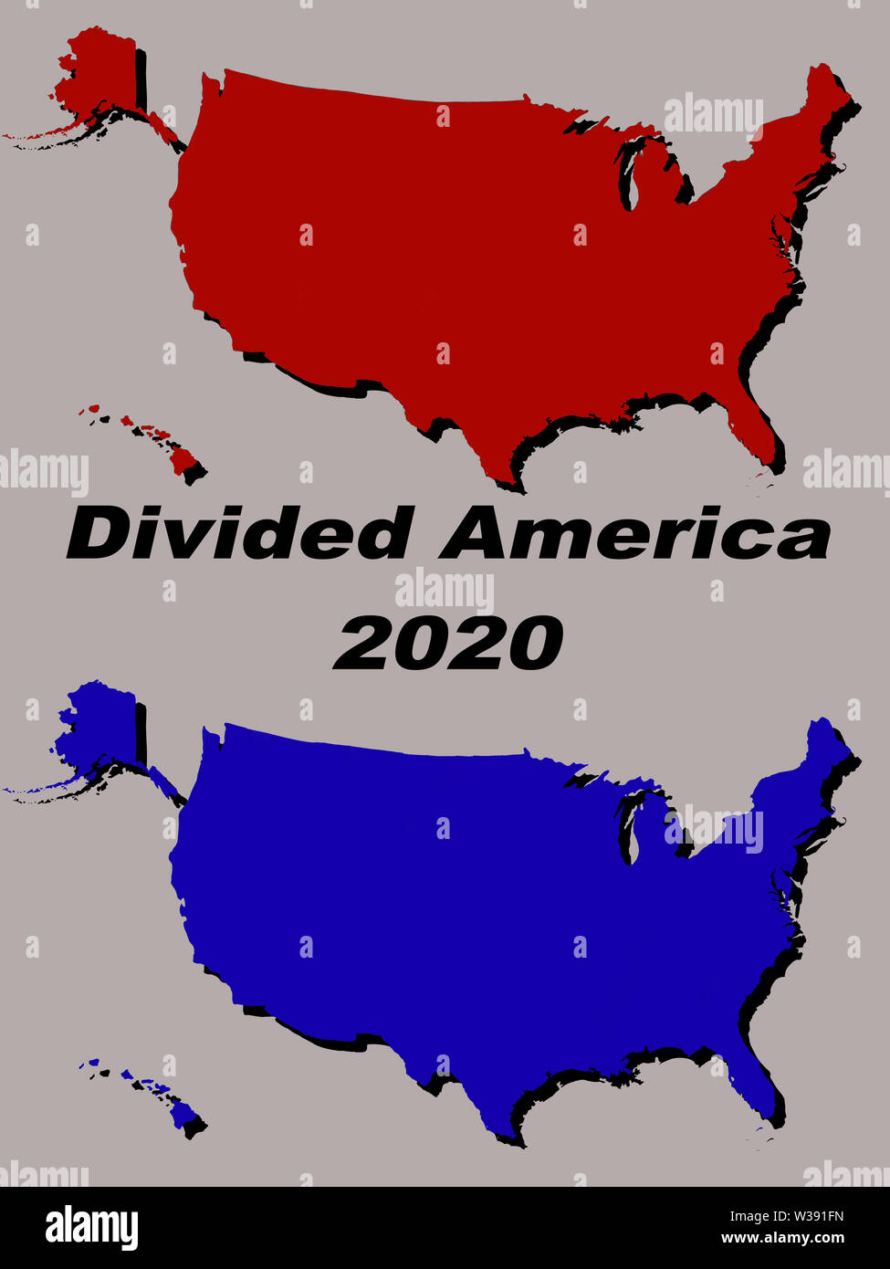 Divisa America 2020 illustrazione Foto Stock