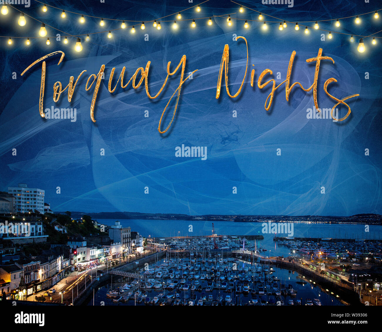 Concetto di intrattenimento: Torquay notti Foto Stock