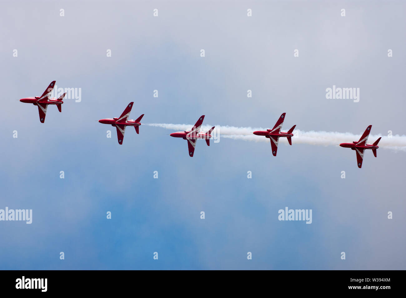 Le frecce rosse Flying Legends Air Show IWM Duxford Luglio 2019 Foto Stock