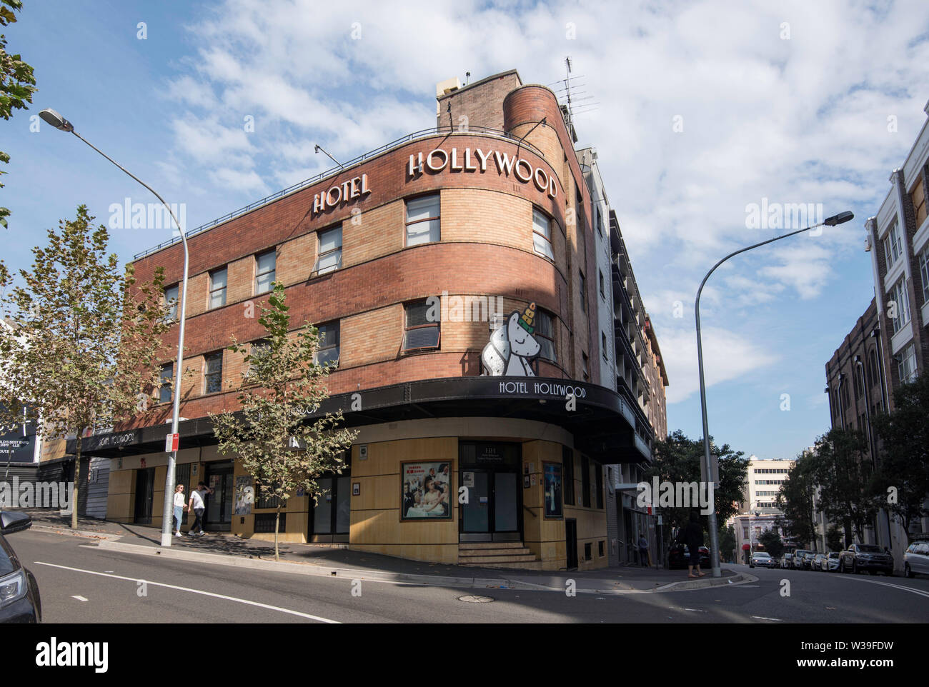 L'hotel in stile art deco di Hollywood a Surry Hills, Sydney era di proprietà di una vera star del cinema di Hollywood, Doris Goddard, che ha agito con Bob Hope e altri Foto Stock