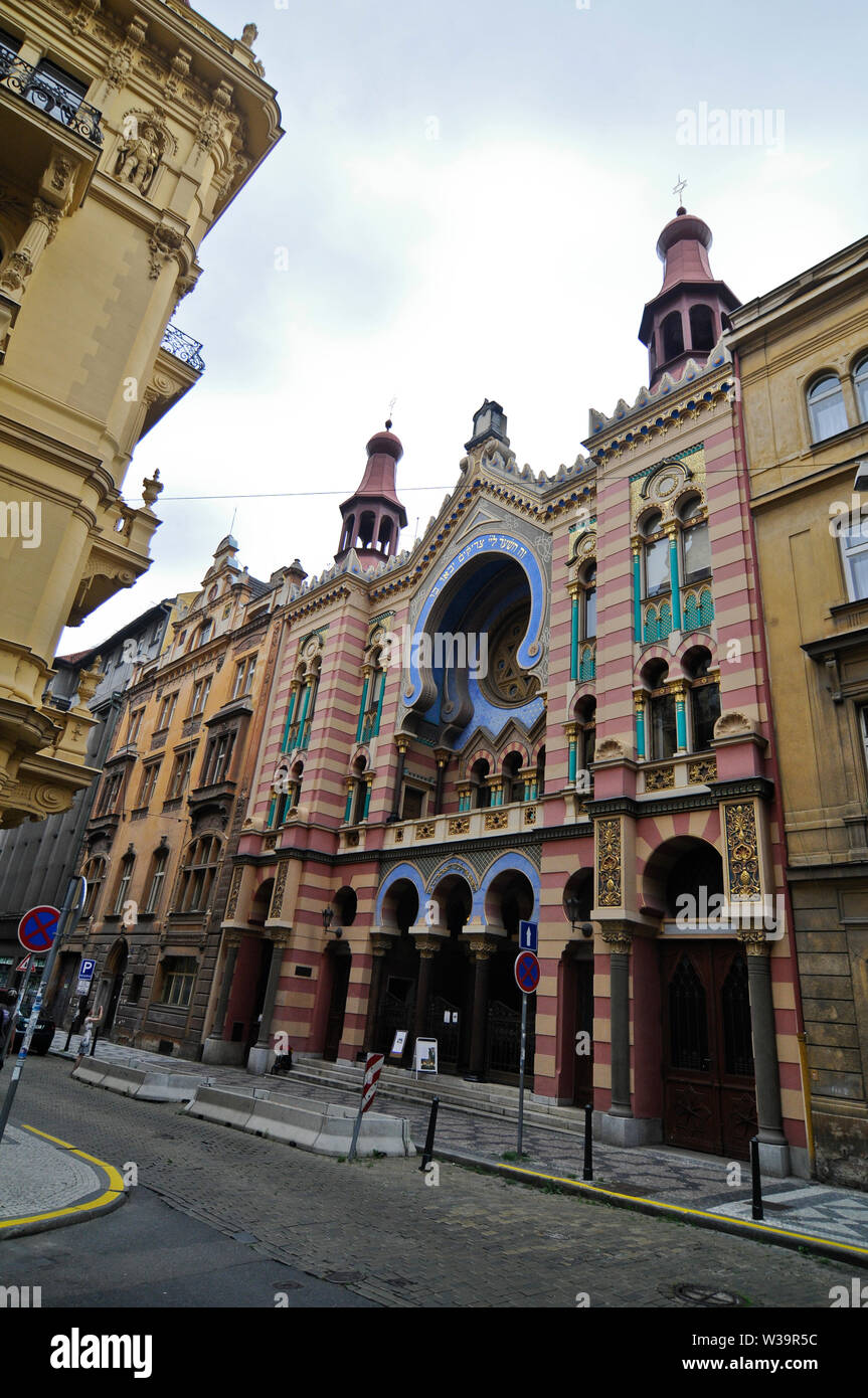 Gerusalemme (Giubileo) Sinagoga, Praga, Repubblica Ceca Foto Stock