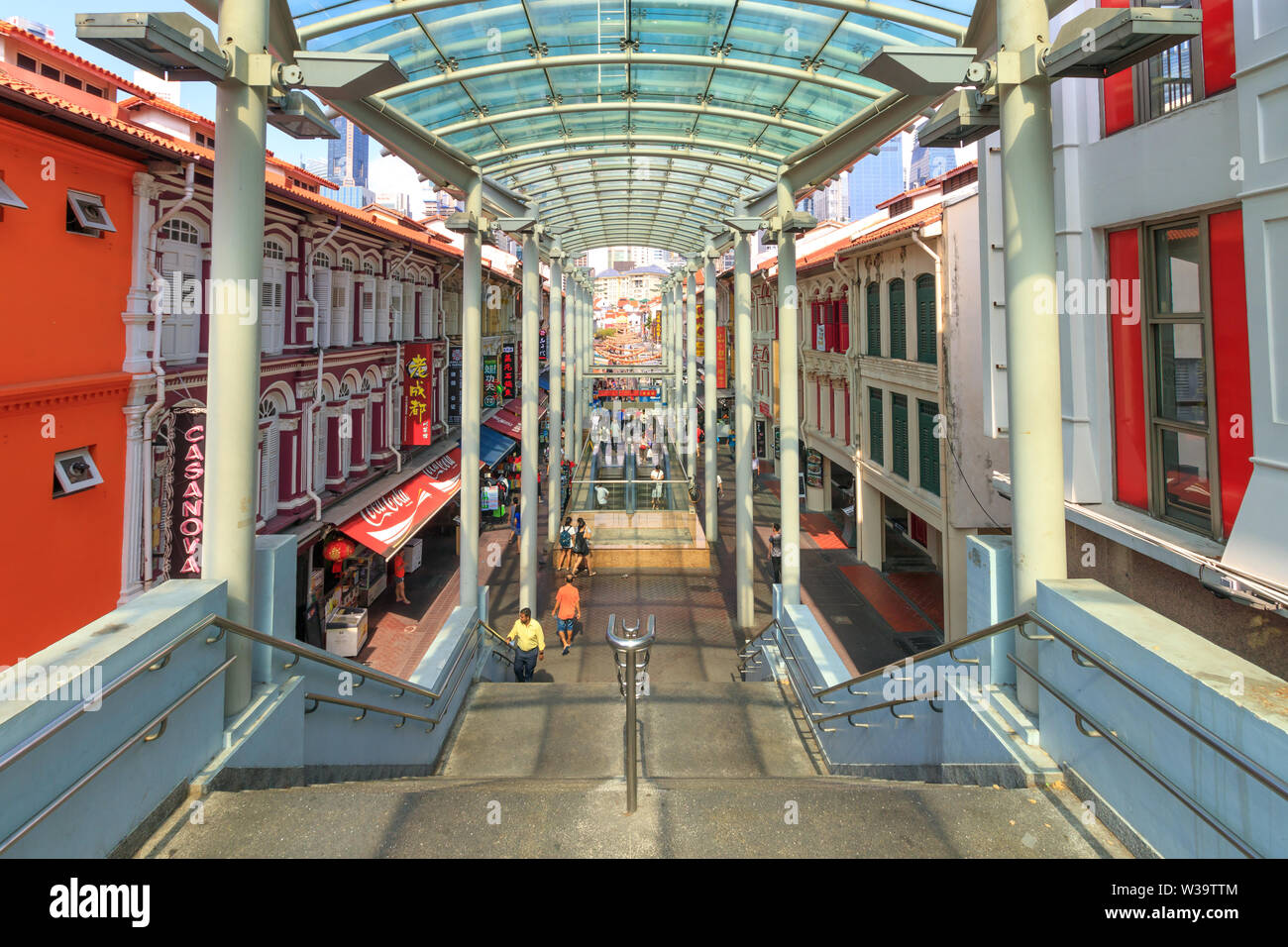 Singapore - Luglio 12, 2018: Chinatown di Singapore Foto Stock