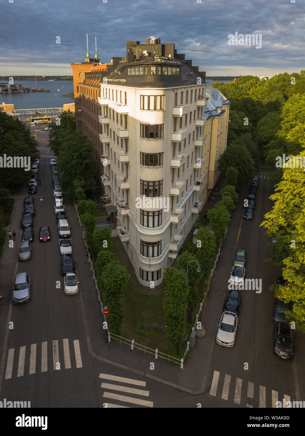 Edificio Flatiron a Helsinki Foto Stock