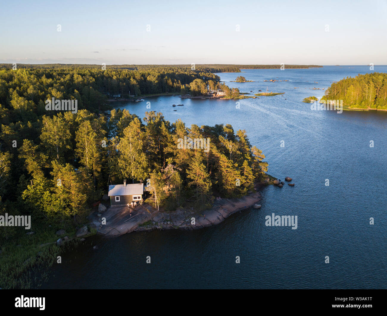 Paesaggio finlandese Foto Stock