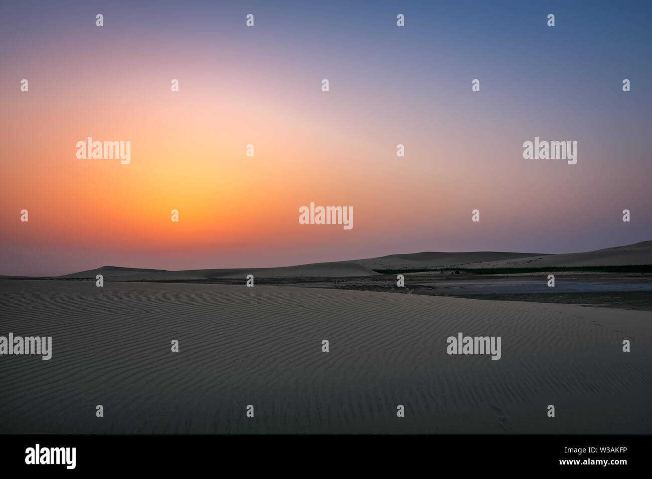 Bellissima Alba in Dammam Arabia Saudita deserto Foto Stock