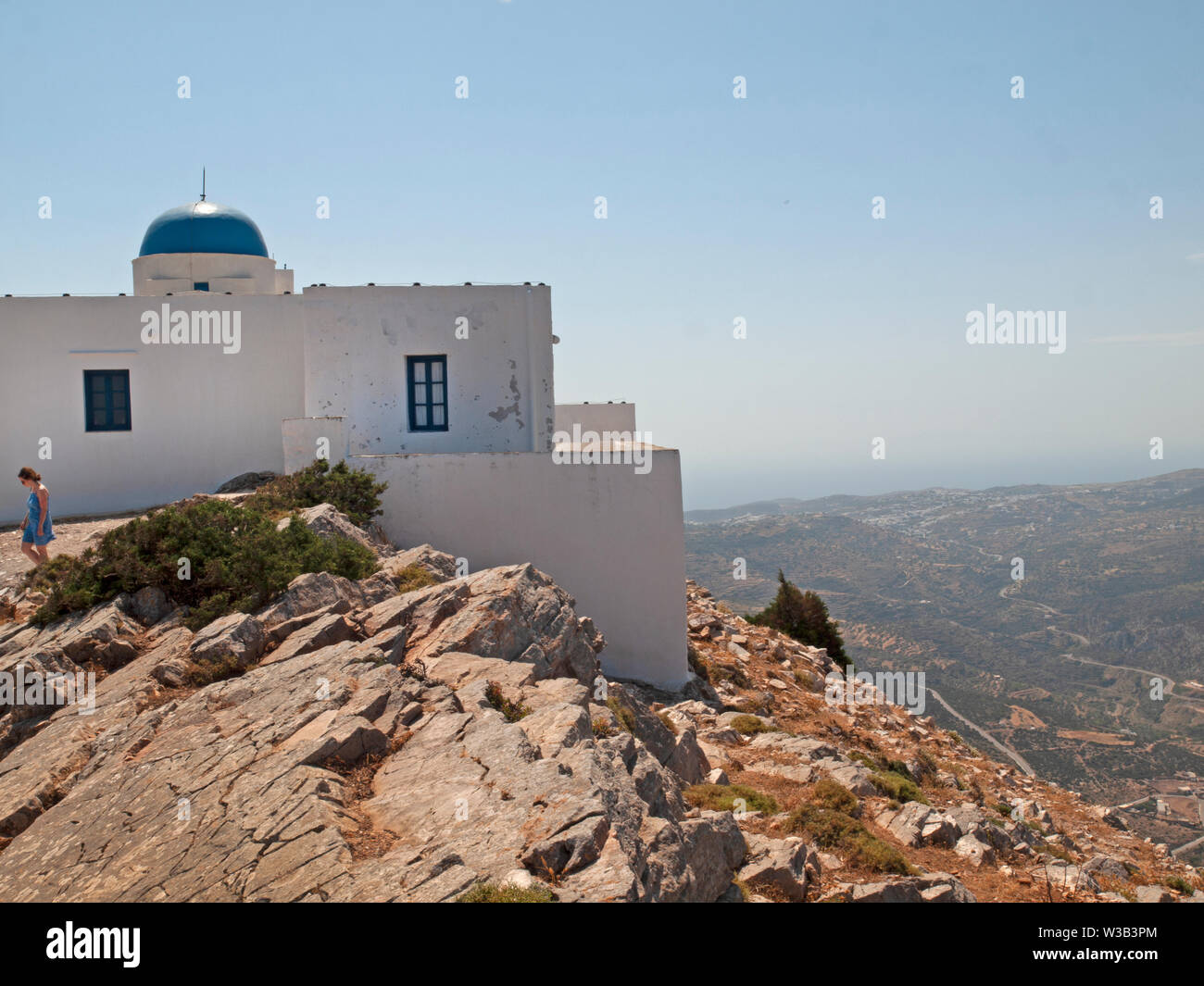 Il profeta Elia Chiesa sull'isola greca di Sifnos Foto Stock