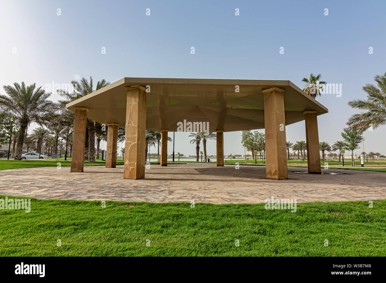 Lago Modon Park-Dammam Arabia Saudita Foto Stock