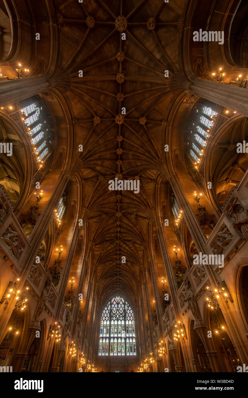 John Rylands Library Manchester Foto Stock