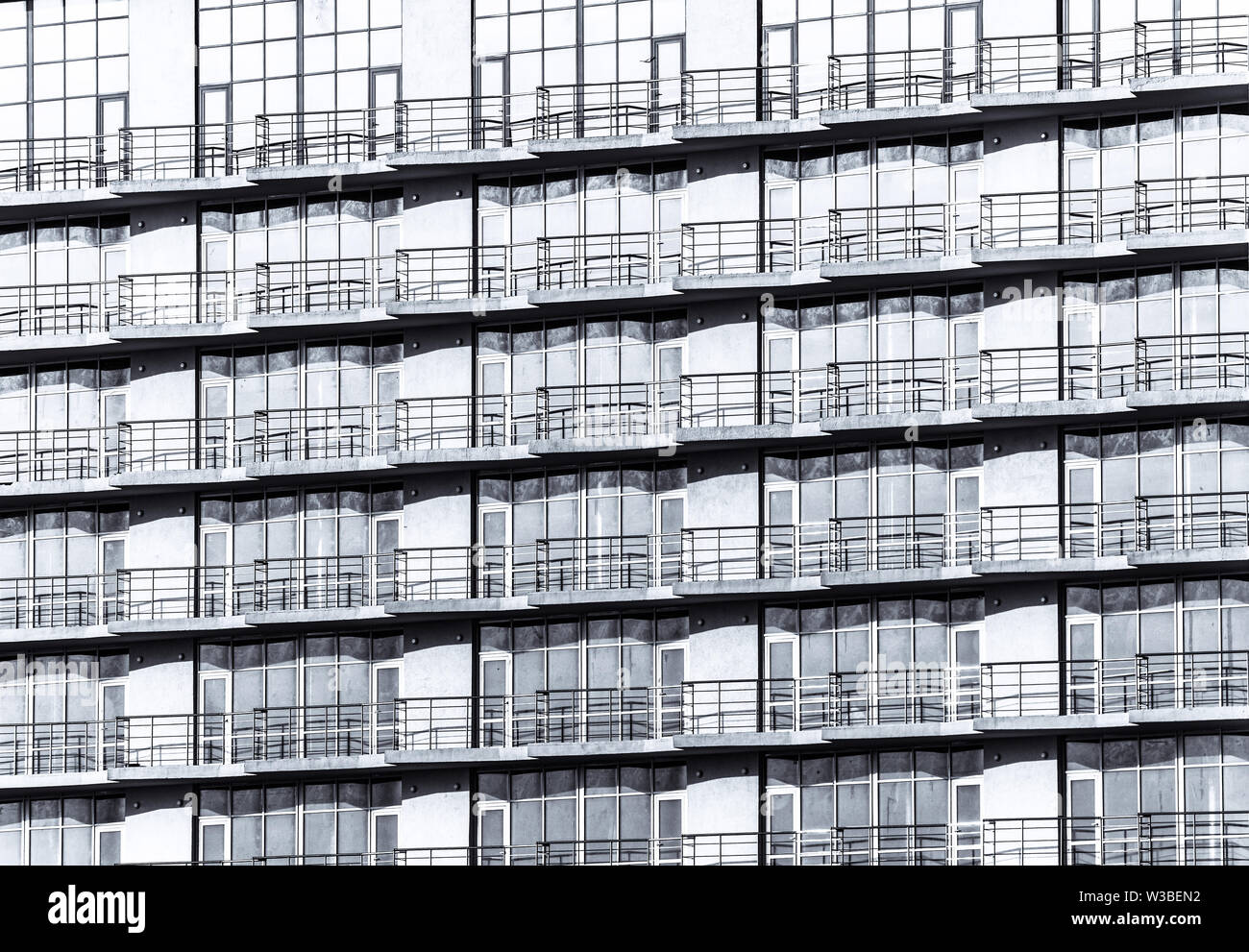 La facciata dell'edificio commerciale Foto Stock