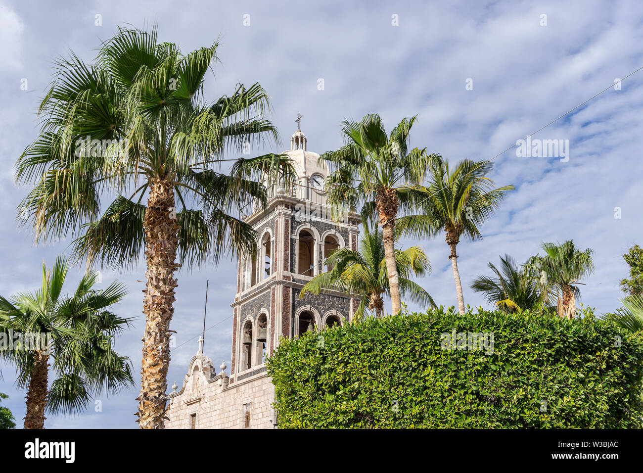 Missionario gesuita in Loreto, Baja California Foto Stock