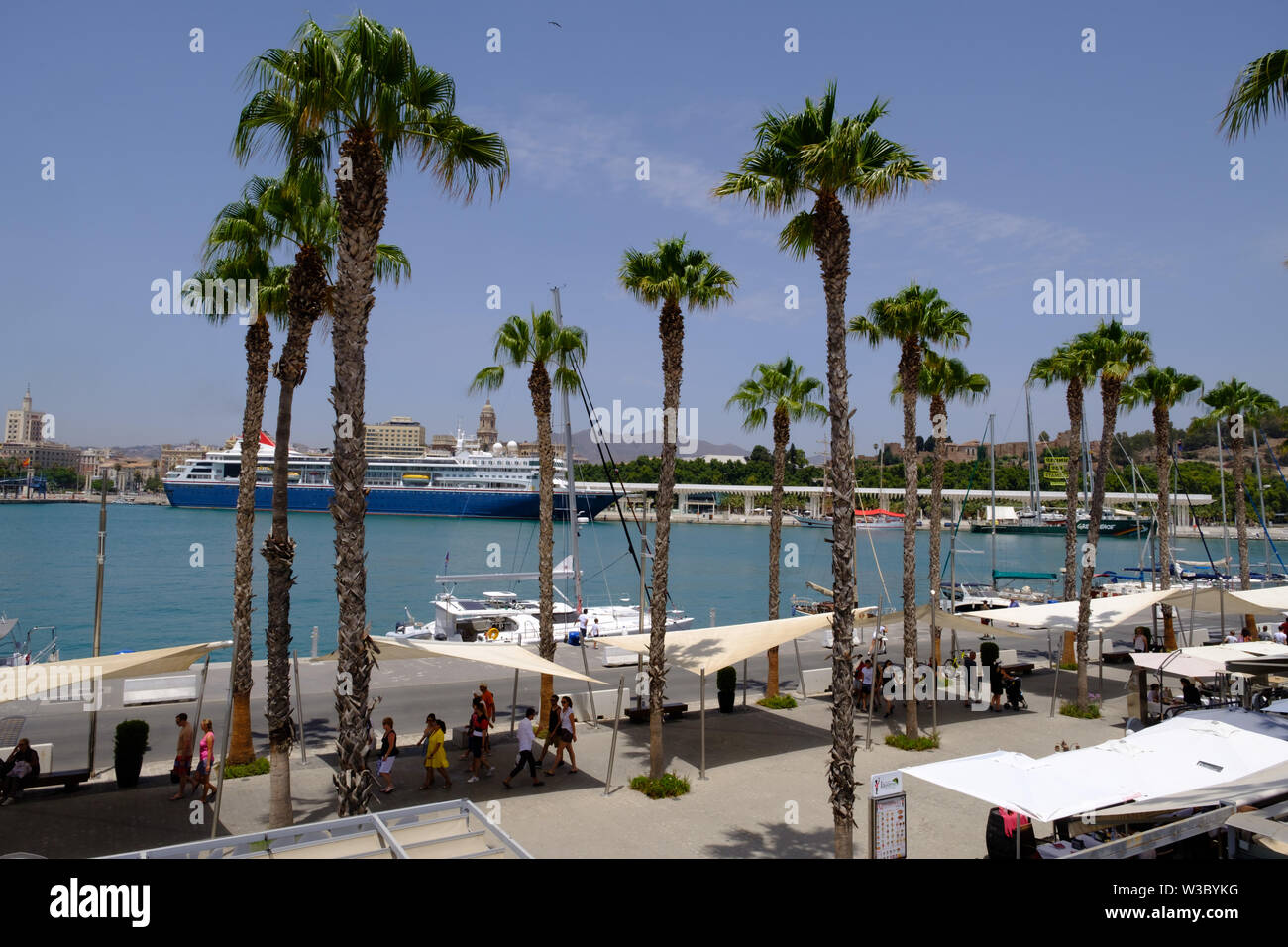 Terminal delle navi da crociera nel porto di Malaga, Andalusia, Spagna Foto  stock - Alamy