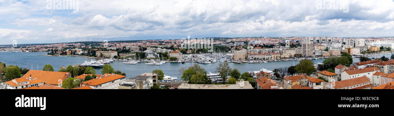 Zadar in Croazia dalla prospettiva di Sv.Stosije cattedrale Foto Stock