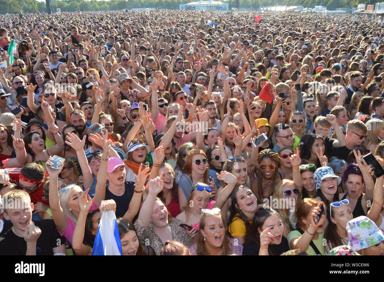 Glasgow, Regno Unito. Il 14 luglio 2019. Lewis Capaldi Live in Concert a TRNSMT Music Festival sul palco principale. Credito: Colin Fisher/Alamy Live News Foto Stock