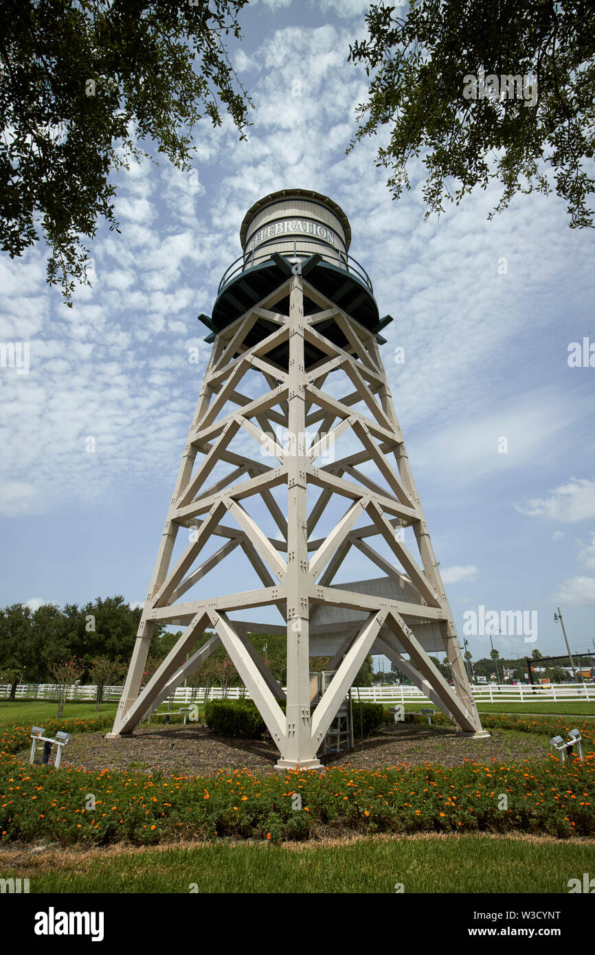 Celebrazione water tower celebrazione florida stati uniti d'America Foto Stock