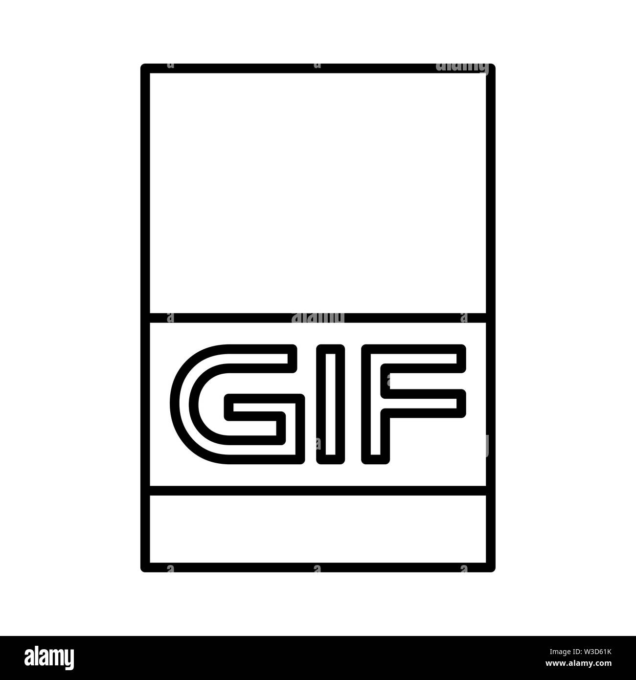 Gif animate icona immagine o logo illustrazione per il sito web. Uso perfetto per il web, disegno, progettazione, ecc. Foto Stock