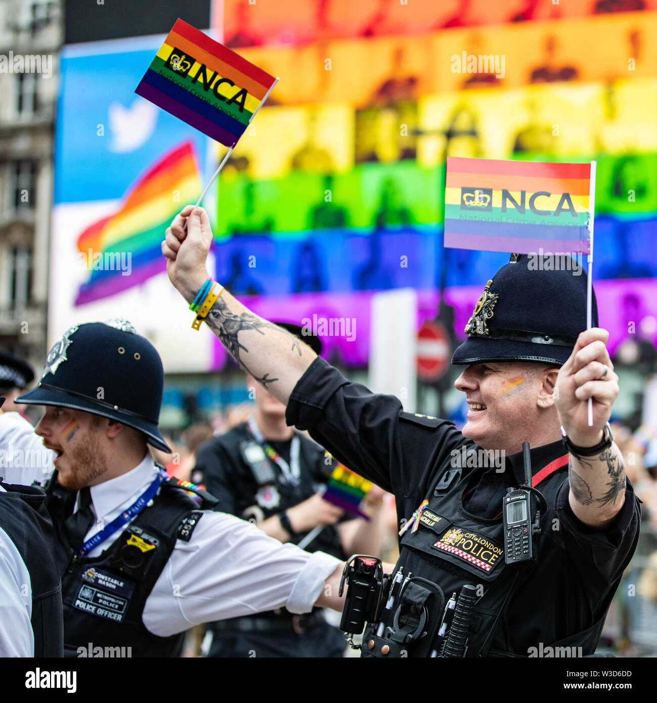 London Pride 2019 Gay Lesbica bisessuale LGBT LGBTQ Foto Stock