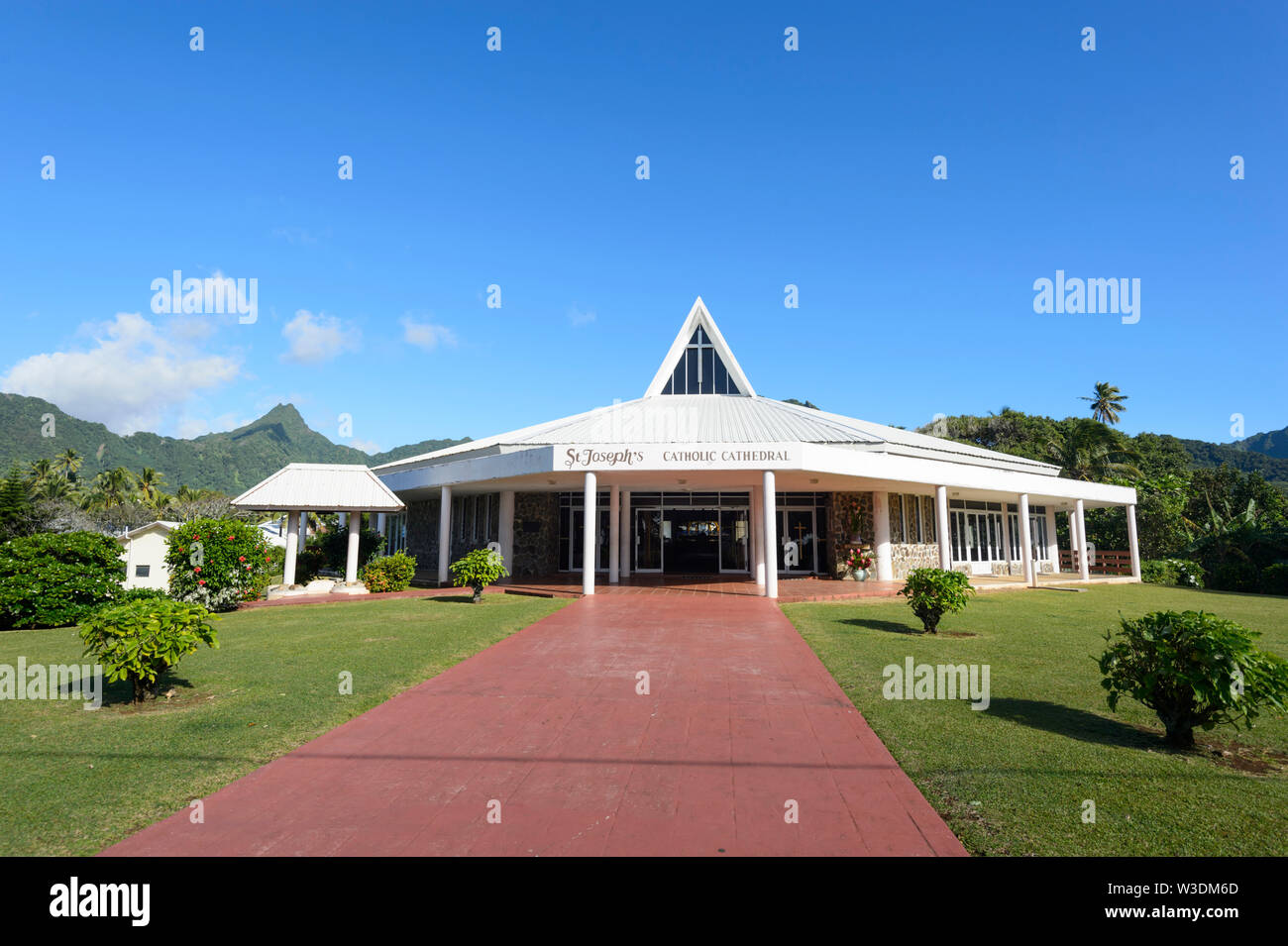 San Giuseppe chiesa cattolica, Avarua, Rarotonga Isole Cook, Polinesia Foto Stock