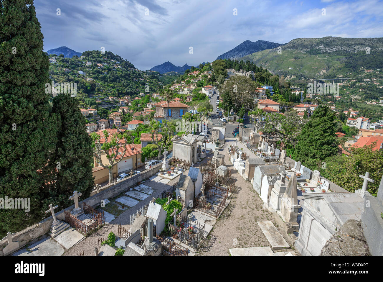 Francia, Alpes Maritimes, Menton, il cimitero russo mausolei Foto Stock